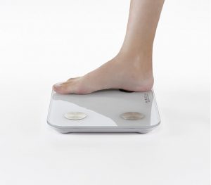 体重計で体脂肪率計測
